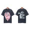 2026 New Trendy American Retro H Hell Star Series Printed T-Shirt