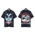 2026 New Trendy American Retro H Hell Star Series Printed T-Shirt