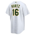 morrishop Athletics #16 Nick Kurtz Player White Home Game Stitched Jerseys