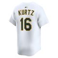 morrishop Athletics #16 Nick Kurtz Player White Home Limited Stitched Jerseys