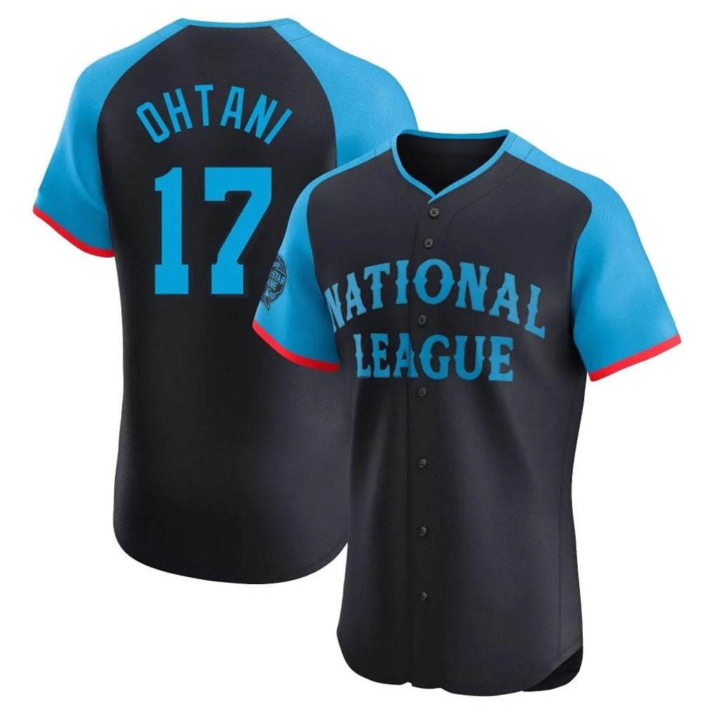 morrishop LA.Dodgers #17 Shohei Ohtani Player Black National League All-Star Limited Elite Home Stitched Jerseys