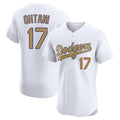 morrishop LA.Dodgers #17 Shohei Ohtani Player Gold Limited Elite Home Stitched Jerseys