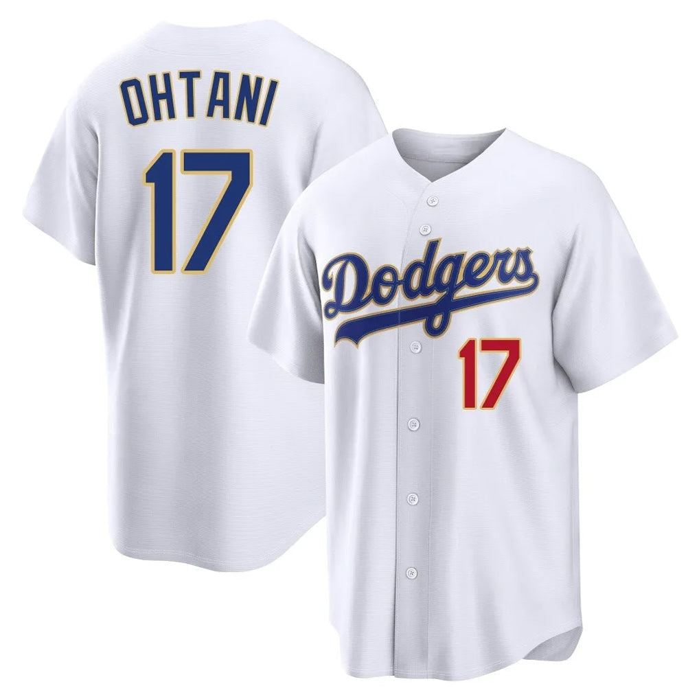morrishop LA.Dodgers #17 Shohei Ohtani Player Gold White 2026 Collection Stadium Limited Stitched Jerseys