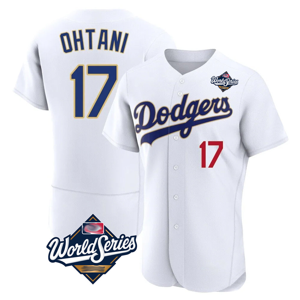 morrishop LA.Dodgers #17 Shohei Ohtani Player Gold White World Series 2026 Collection Stadium Limited Elite Stitched Jerseys