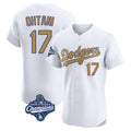 morrishop LA.Dodgers #17 Shohei Ohtani Player Gold World Series Meet Limited Elite Home Stitched Jerseys