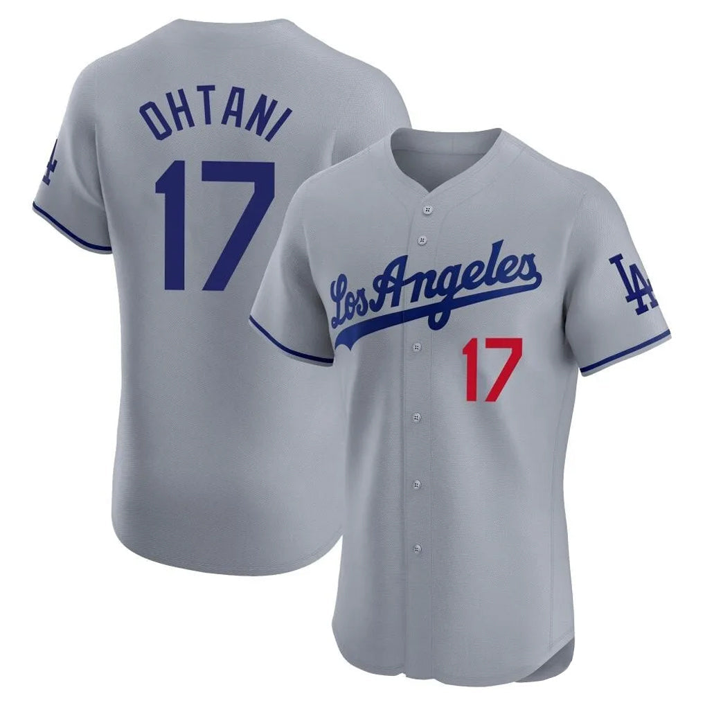 morrishop LA.Dodgers #17 Shohei Ohtani Player Gray Limited Elite Home Stitched Jerseys