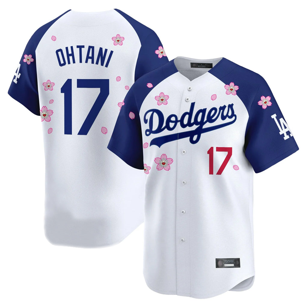 morrishop LA.Dodgers #17 Shohei Ohtani Player White-Royal Tokyo Series Vapor Premier Limited Stitched Jerseys