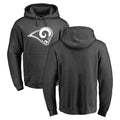 Morrishop LA.Rams #0 Byron Young Player Gray Pullover Hoodie Limited Game Stitched Jerseys