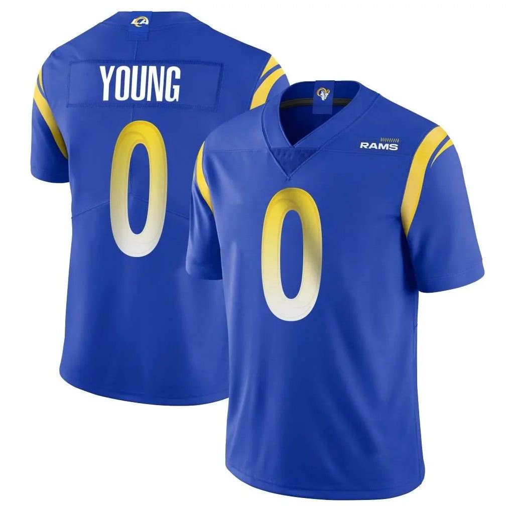 Morrishop LA.Rams #0 Byron Young Player Royal Limited Vapor Untouchable Home Game Stitched Jerseys