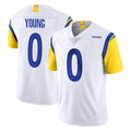 Morrishop LA.Rams #0 Byron Young Player White Limited Vapor Untouchable Home Game Stitched Jerseys