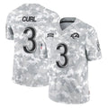 Morrishop LA.Rams #3 Kam Curl Player Arctic Camo Salute To Service Limited Game Stitched Jerseys