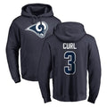 Morrishop LA.Rams #3 Kam Curl Player Navy Pullover Hoodie Limited Game Stitched Jerseys