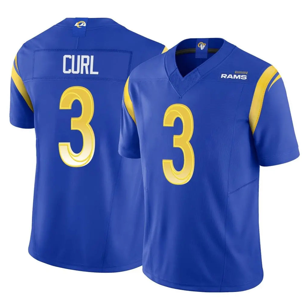 Morrishop LA.Rams #3 Kam Curl Player Royal Limited Vapor F.U.S.E. Home Game Stitched Jerseys